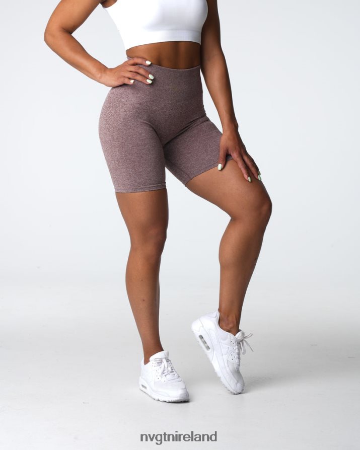 NVGTN Scrunch Seamless Shorts Fitness Cocoa Women VV2PRZ411