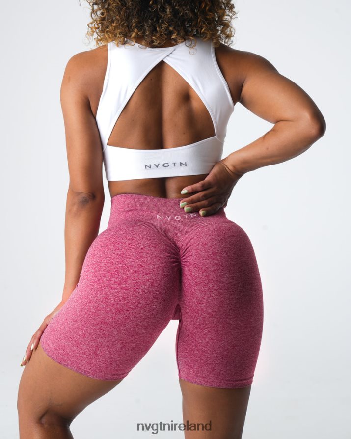 NVGTN Scrunch Seamless Shorts Fitness Crimson Women VV2PRZ404