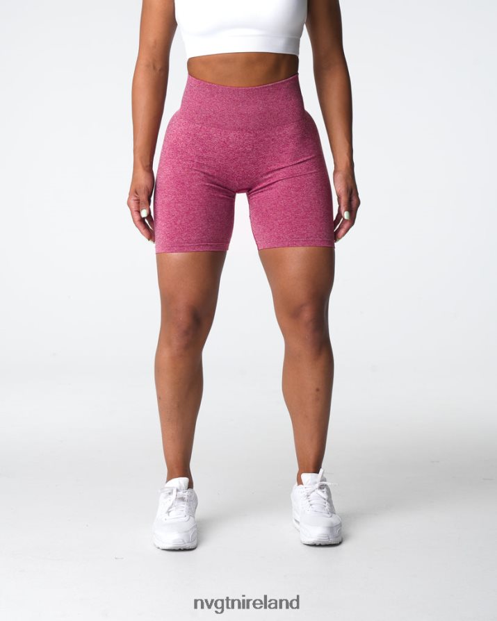 NVGTN Scrunch Seamless Shorts Fitness Crimson Women VV2PRZ404