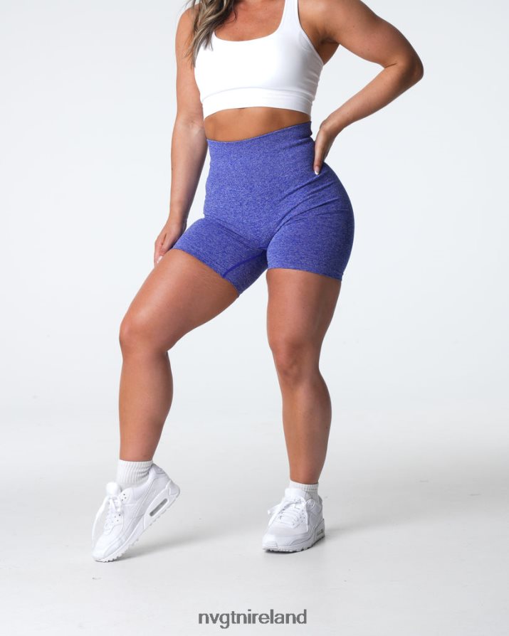 NVGTN Scrunch Seamless Shorts Fitness Electric Blue Women VV2PRZ402