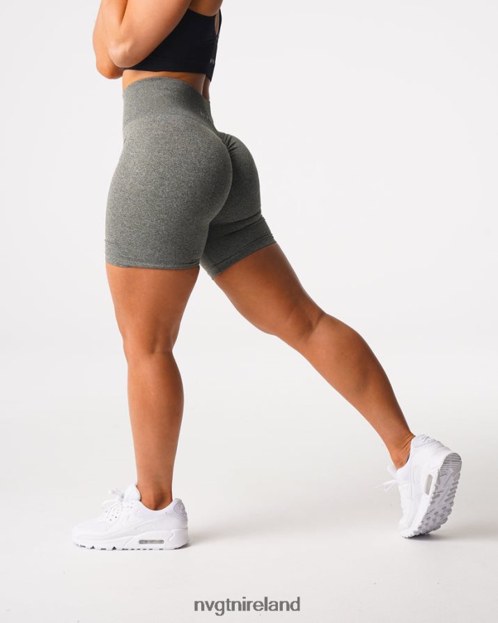 NVGTN Scrunch Seamless Shorts Fitness Khaki Green Women VV2PRZ425