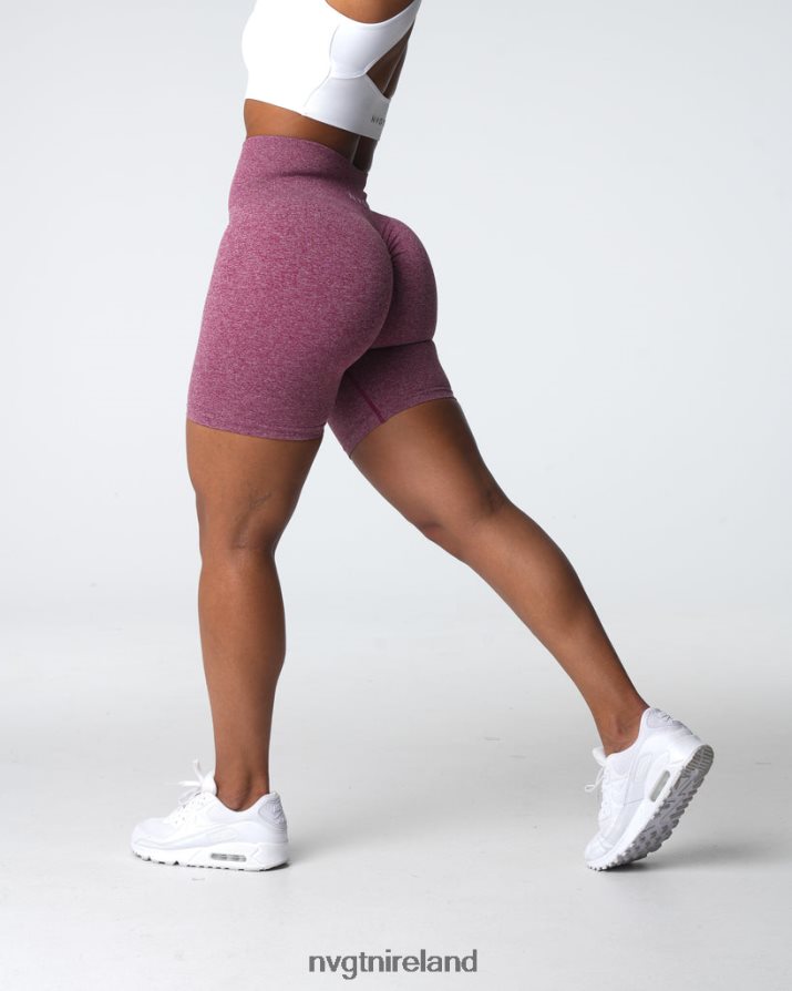 NVGTN Scrunch Seamless Shorts Fitness Maroon Women VV2PRZ410