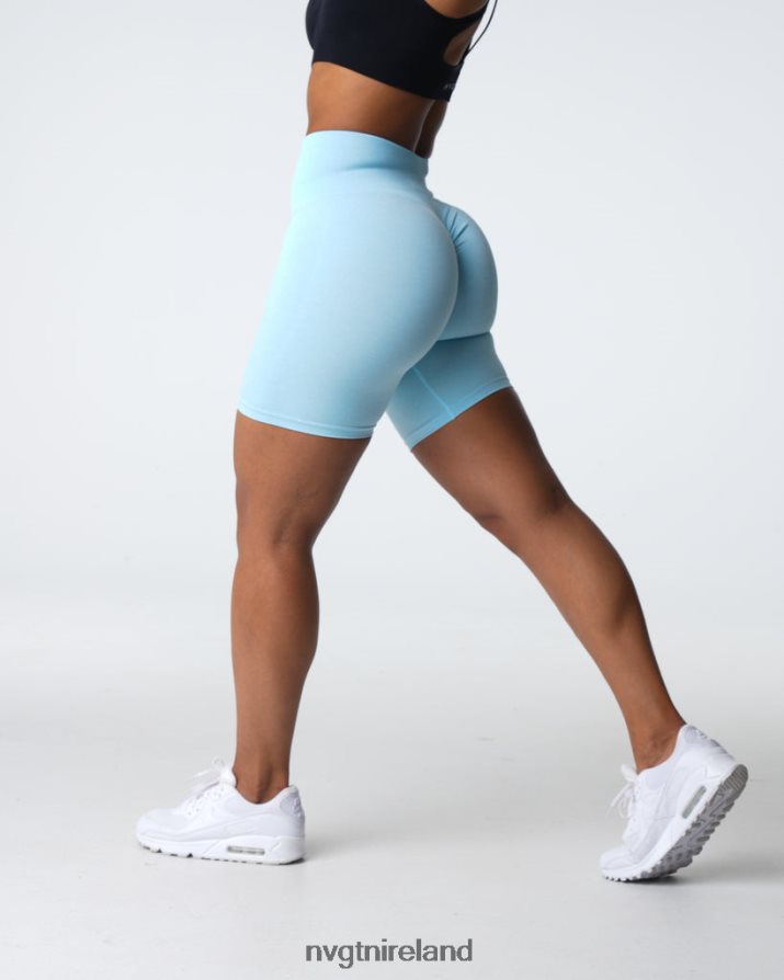 NVGTN Scrunch Seamless Shorts Fitness Pastel Blue Women VV2PRZ396