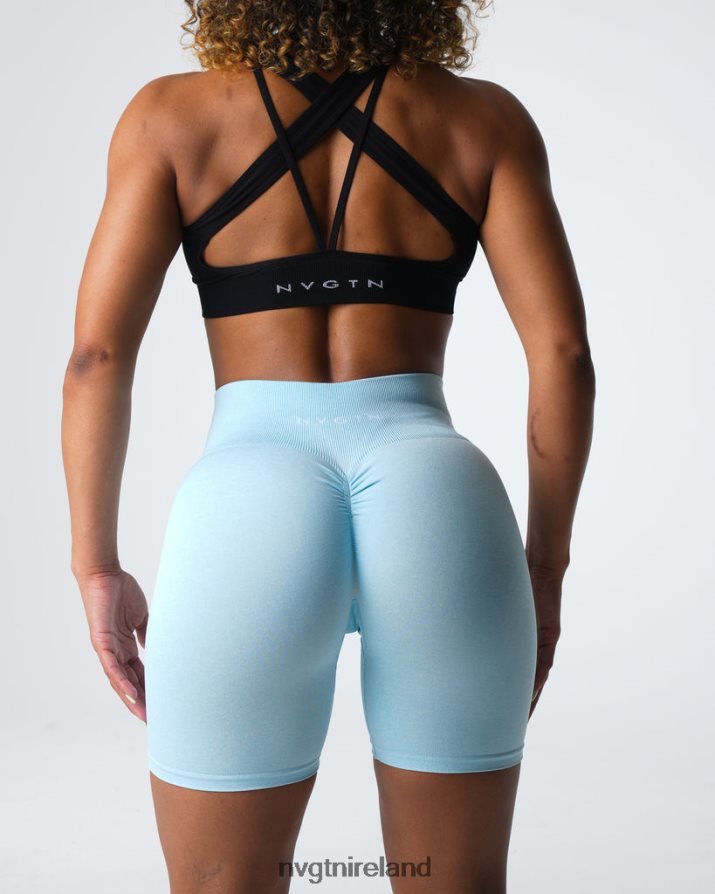 NVGTN Scrunch Seamless Shorts Fitness Pastel Blue Women VV2PRZ396