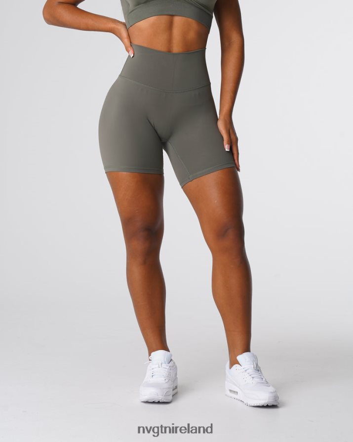 NVGTN Signature 2.0 Shorts Fitness Khaki Green Women VV2PRZ458