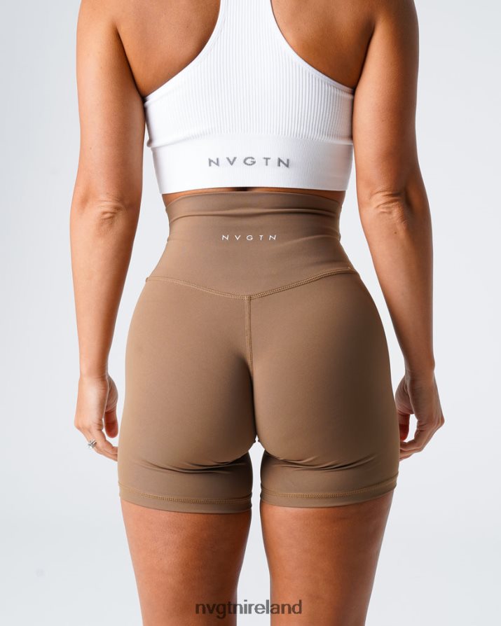 NVGTN Signature 2.0 Shorts Fitness Mocha Women VV2PRZ456
