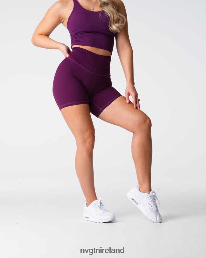 NVGTN Signature 2.0 Shorts Fitness Plum Women VV2PRZ436