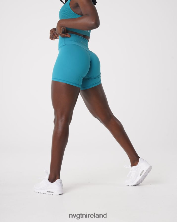 NVGTN Signature 2.0 Shorts Fitness Teal Women VV2PRZ464