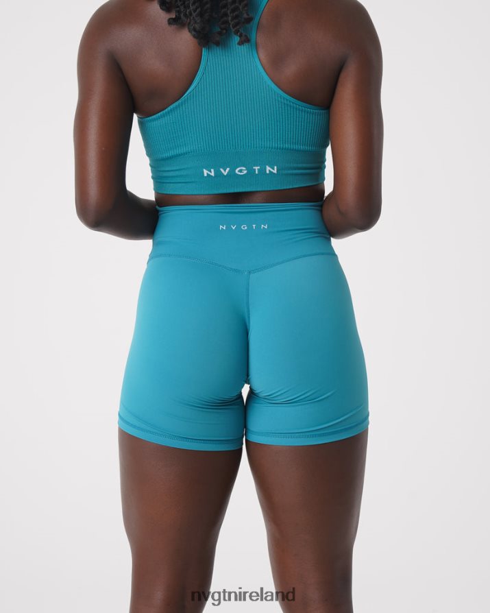 NVGTN Signature 2.0 Shorts Fitness Teal Women VV2PRZ464
