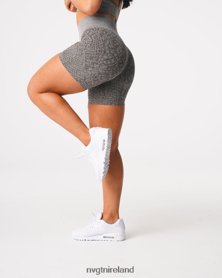 NVGTN Snakeskin Seamless Shorts Fitness Khaki Green Women VV2PRZ474