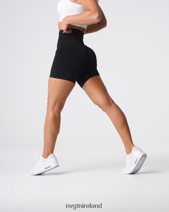 NVGTN Solid Seamless Shorts Fitness Black Women VV2PRZ429