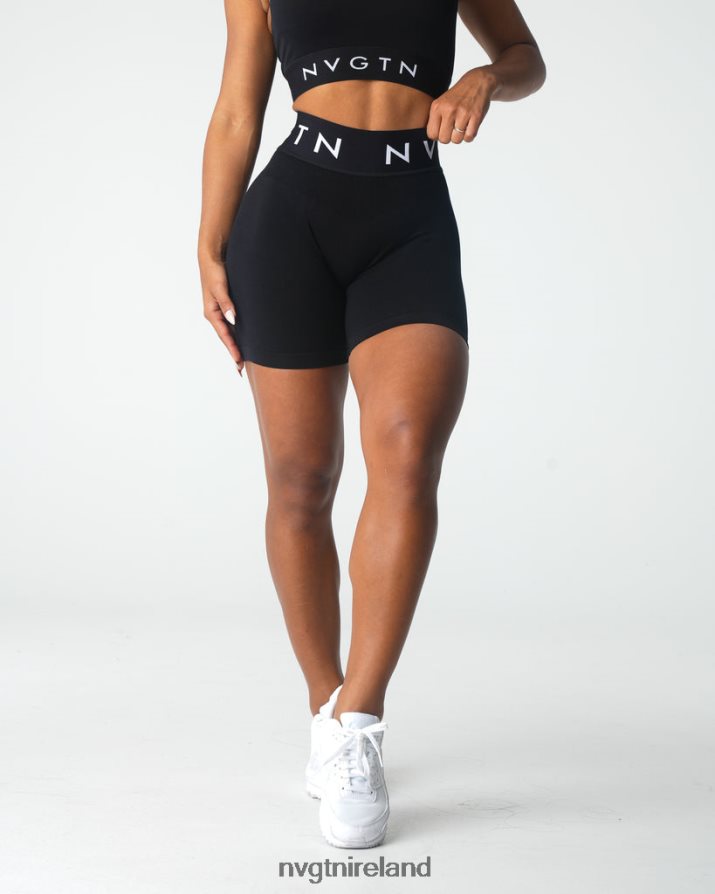 NVGTN Sport Seamless Shorts Fitness Black Women VV2PRZ430