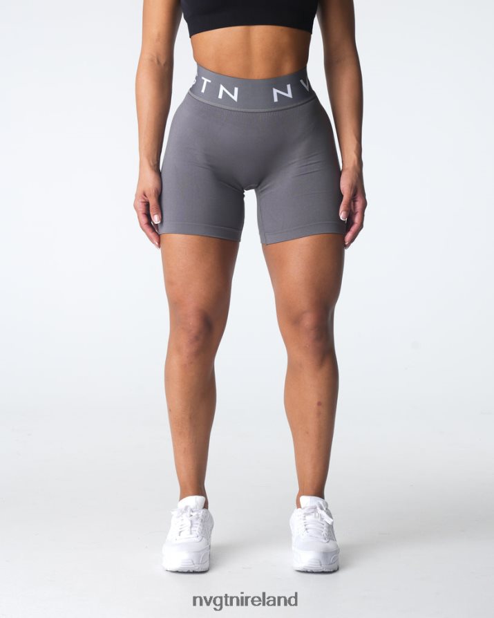 NVGTN Sport Seamless Shorts Fitness Charcoal Women VV2PRZ431