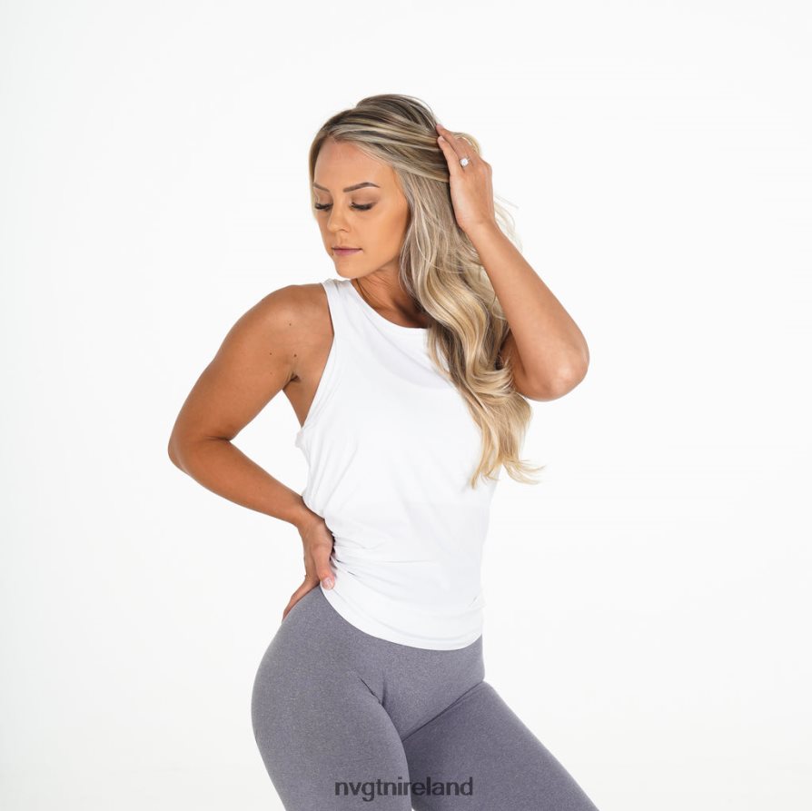 NVGTN Aspire Tank Fitness White Women VV2PRZ268
