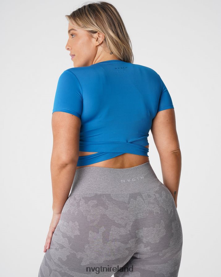 NVGTN Crossbody Tee Fitness Cobalt Women VV2PRZ248
