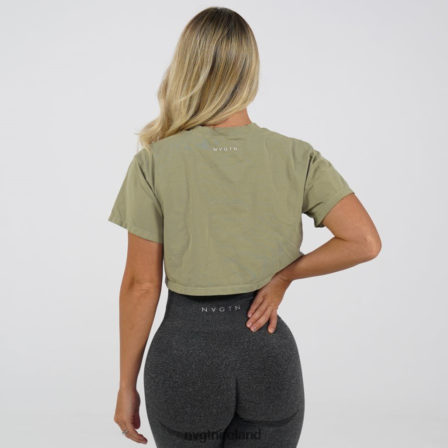 NVGTN Everyday Tee Fitness Army Green Women VV2PRZ308