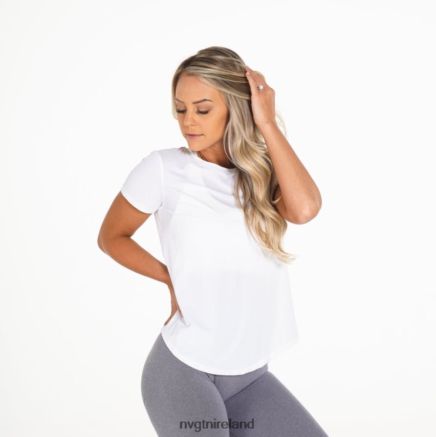 NVGTN Lavish Tee Fitness White Women VV2PRZ272