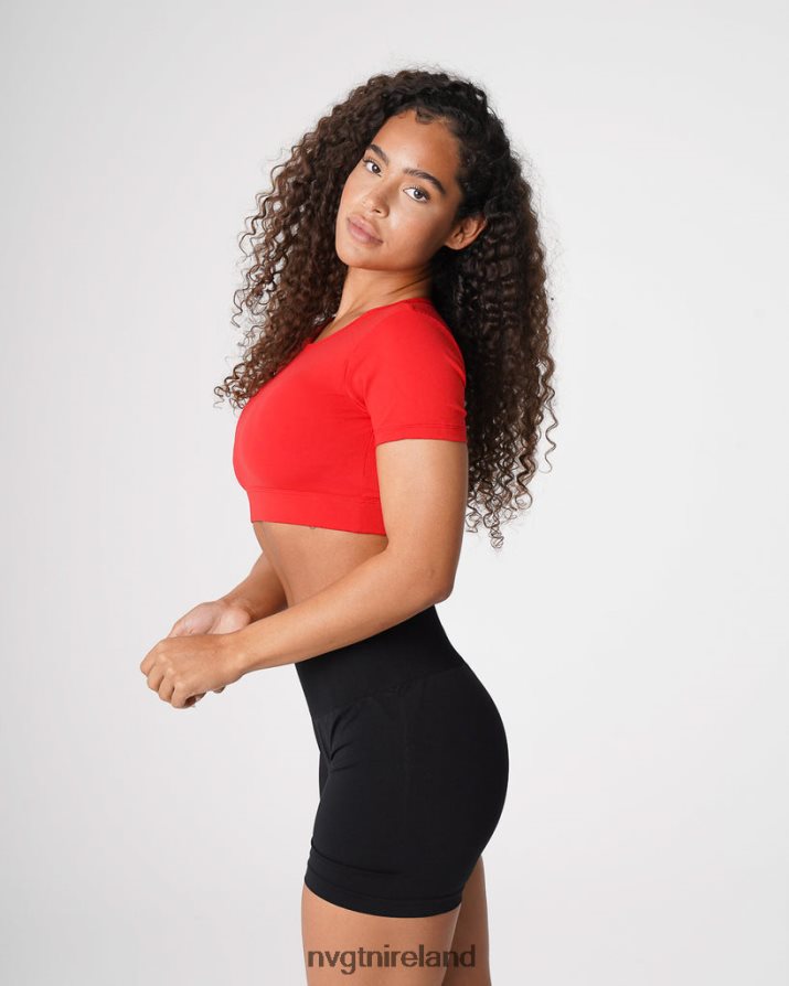 NVGTN Open Back Tee Fitness Scarlet Women VV2PRZ224