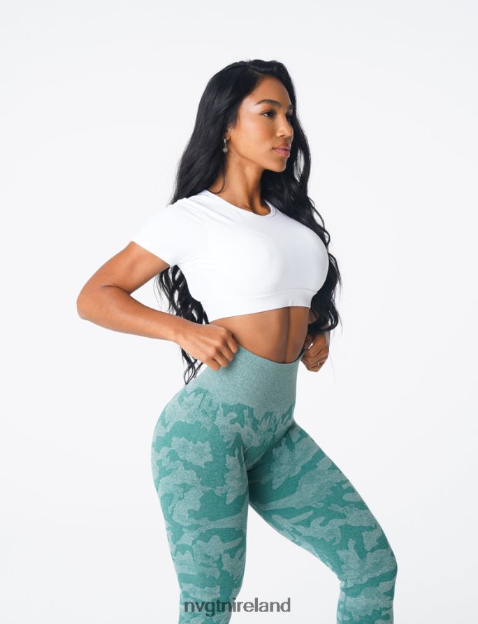 NVGTN Open Back Tee Fitness White Women VV2PRZ78