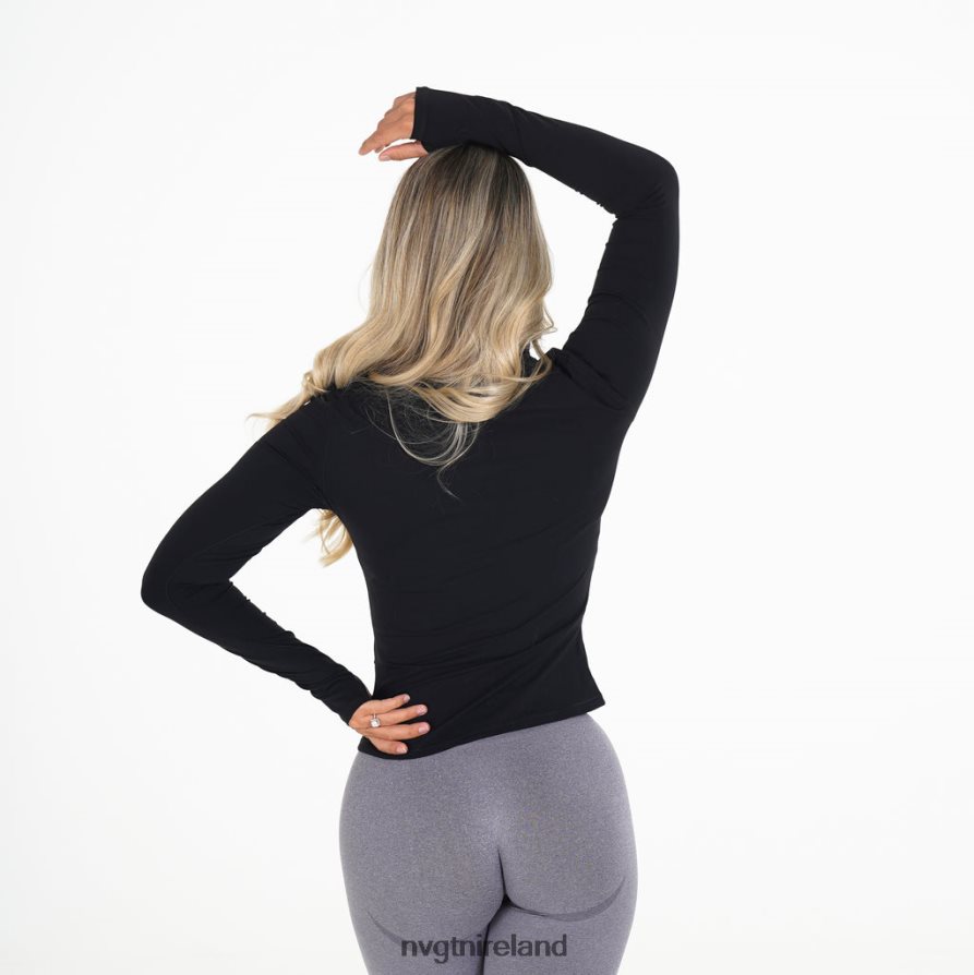 NVGTN Focus Pullover Fitness Black Women VV2PRZ270