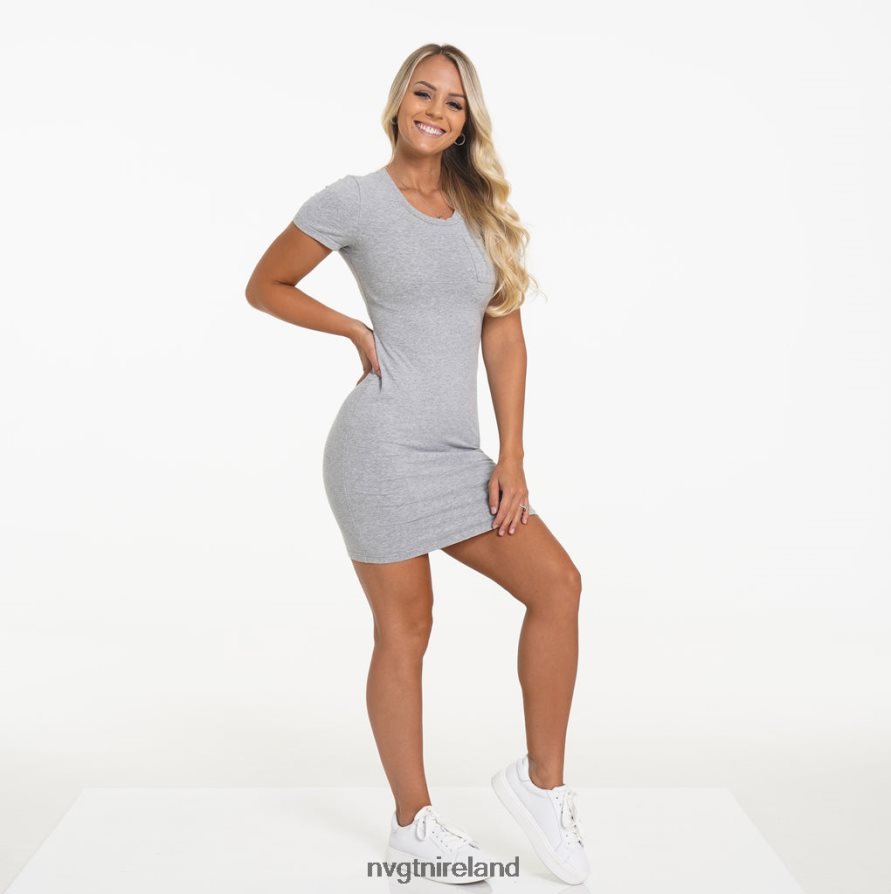 NVGTN Pocket Tee Dress Lifestyle Grey Women VV2PRZ734